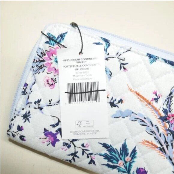 Vera Bradley RFID Jordin Continental Wallet Magnifique Floral Credit Card Case - Picture 5 of 5